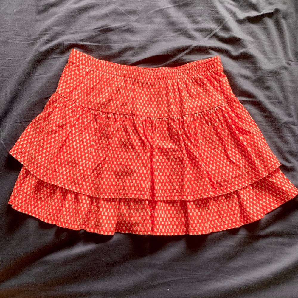 Coral Orange Crazy 8 Skort (Skirt w/ Built-In Shorts)